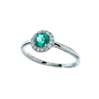 Anello Bertani & Co. Donna in Oro bianco Smeraldo 0.36 Ct GAN8MDQC - GAN8MDQC